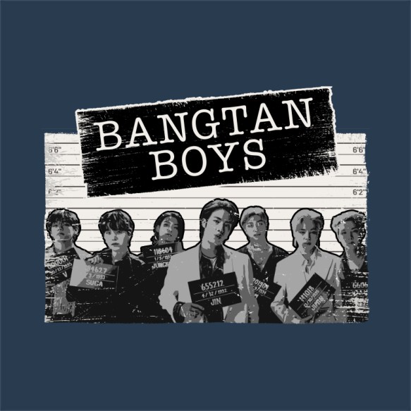 Bangtan Boys Grunge BTS Pólók, Pulóverek, Bögrék - K-Pop