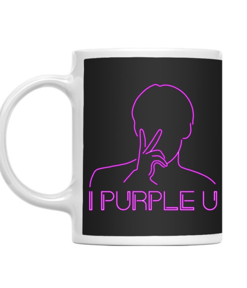 I Purple You Neon BTS Bögre - K-Pop