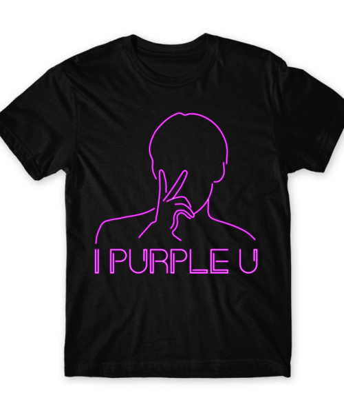 I Purple You Neon BTS Férfi Póló - K-Pop