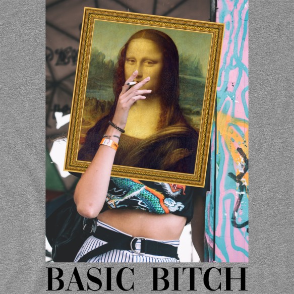 Basic bitch Festmény Paródia Pólók, Pulóverek, Bögrék - Művészet