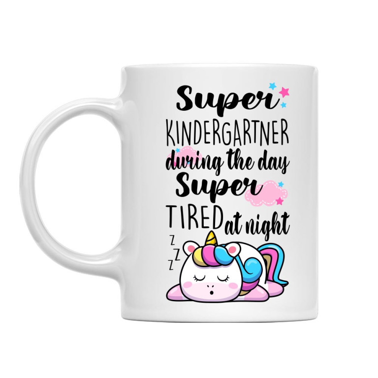 Super tired kindergarten teacher