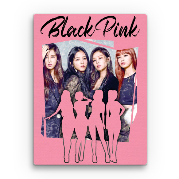Blackpink silhouette K-Pop Vászonkép - K-Pop