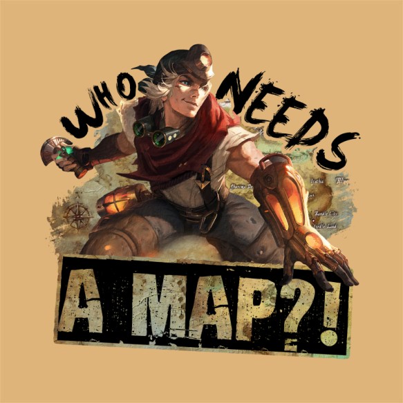 Who needs a map?! League of Legends Pólók, Pulóverek, Bögrék - League of Legends