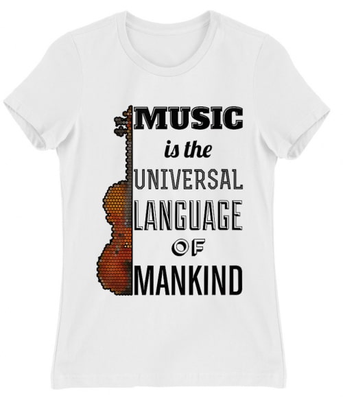Music language violin Póló - Ha Hobby rajongó ezeket a pólókat tuti imádni fogod!