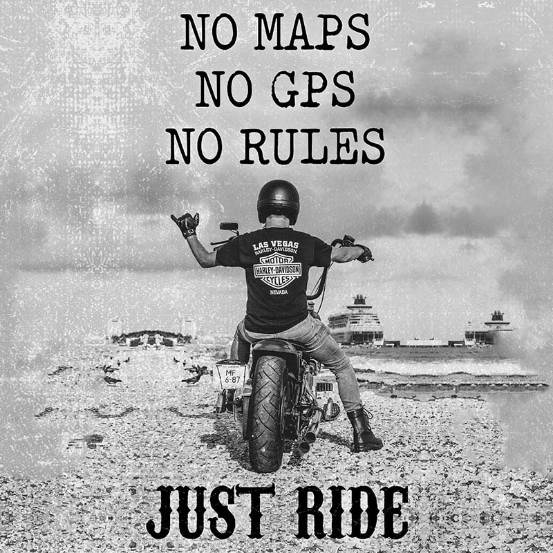 No maps, no gps, no rules