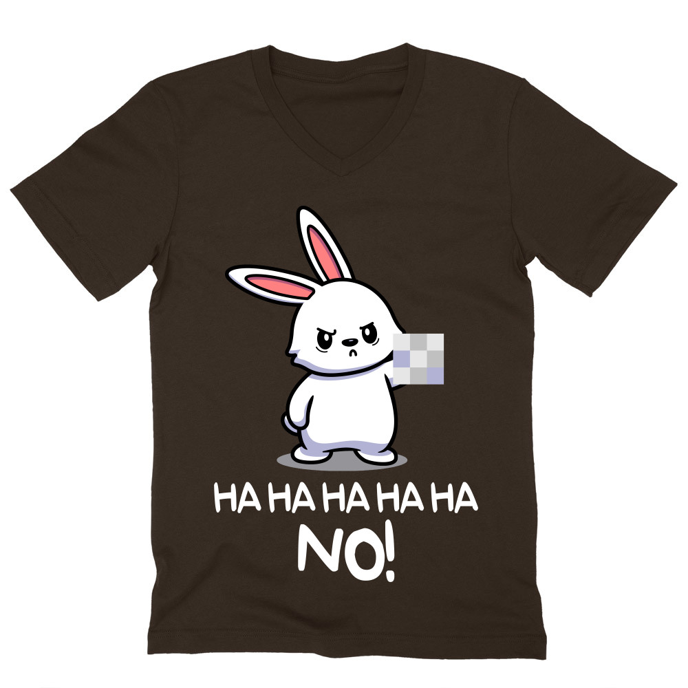 Ha ha ha ha NO! - Bunny Férfi V-nyakú Póló