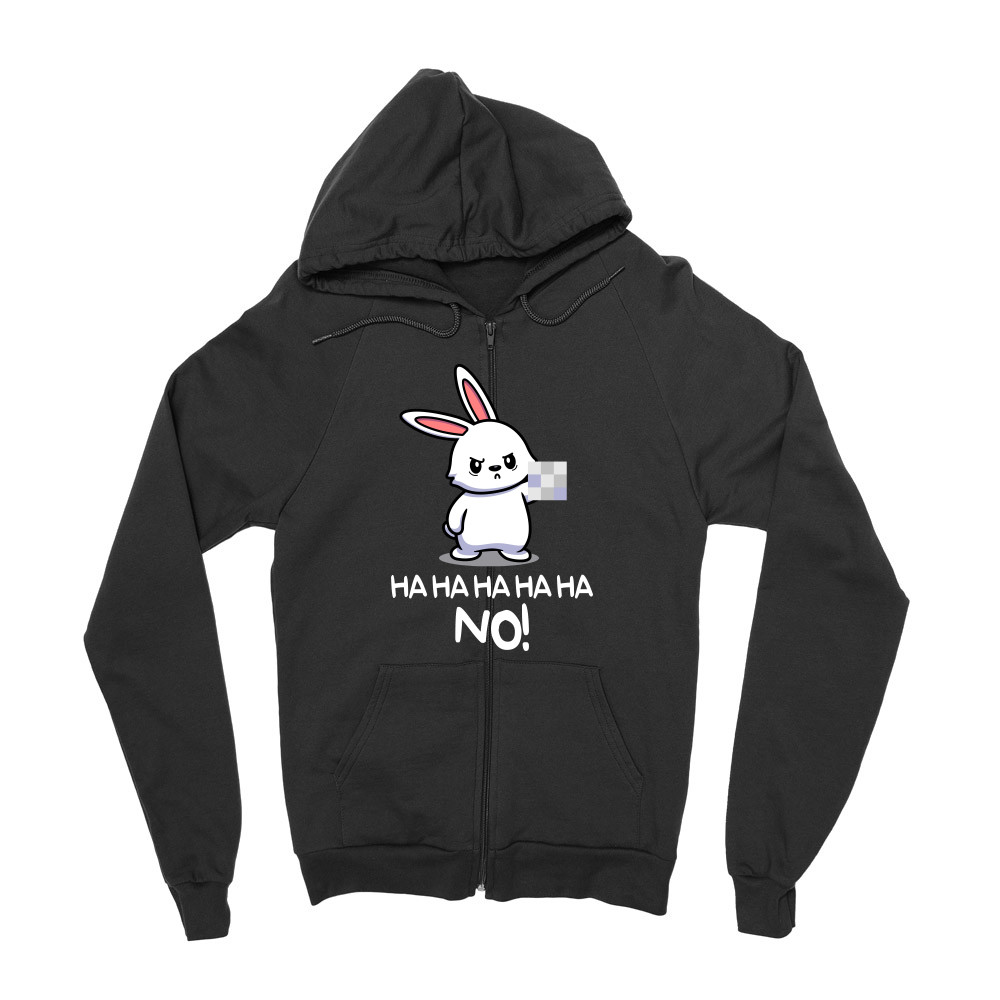 Ha ha ha ha NO! - Bunny Zipzáros Pulóver