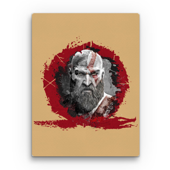 Kratos grunge God of War Vászonkép - God of War