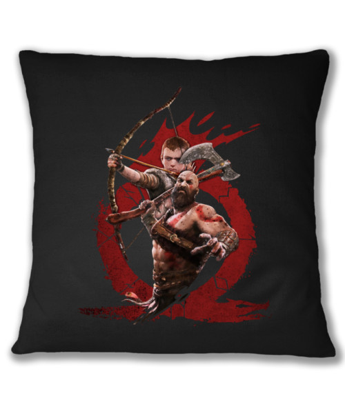 Kratos and Atreus splash Gaming Párnahuzat - God of War