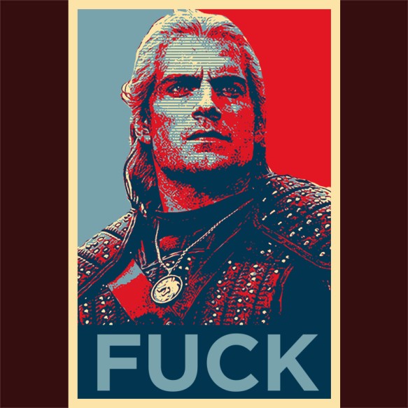 Geralt poster Gaming Pólók, Pulóverek, Bögrék - The Witcher