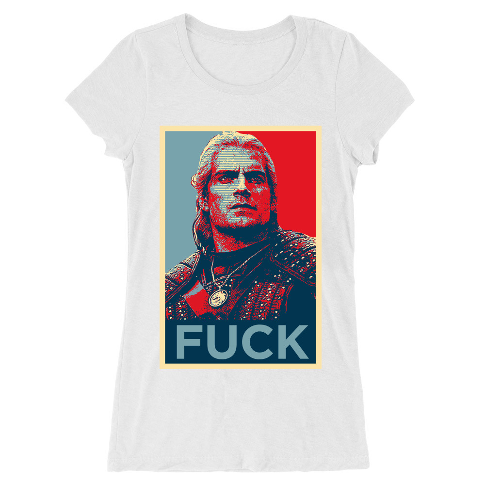 Geralt poster Női Hosszított Póló