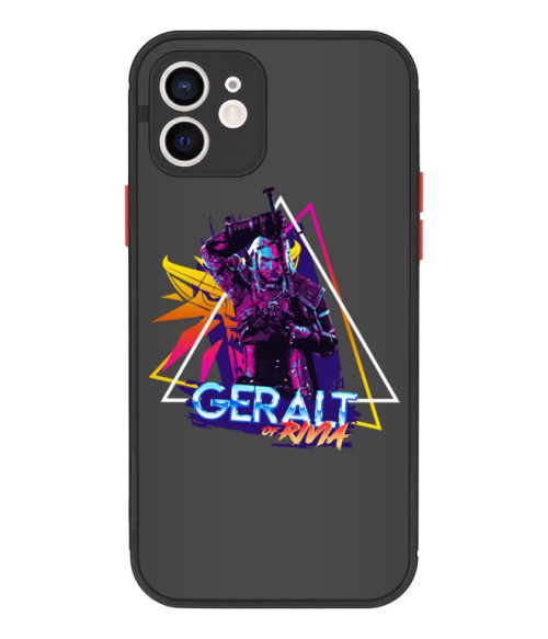 Geralt synthwave Gaming Telefontok - The Witcher