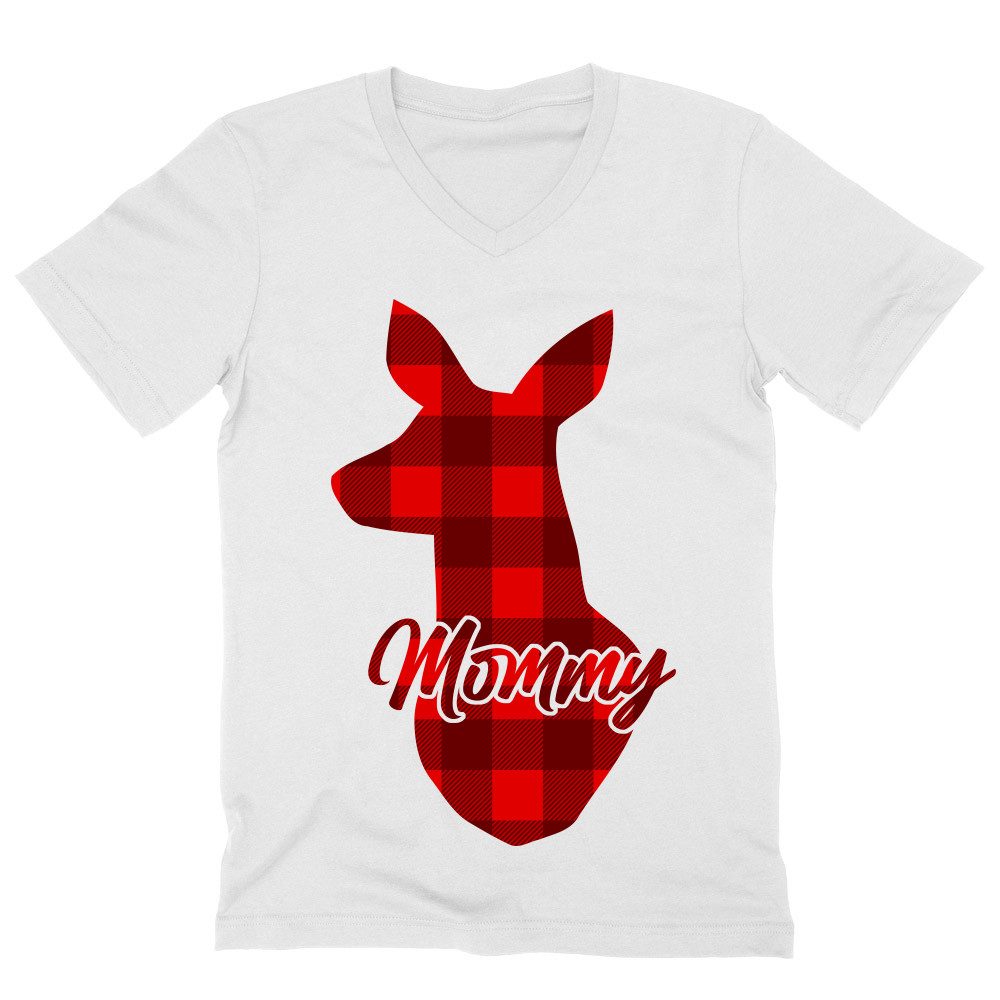 Mommy deer Férfi V-nyakú Póló