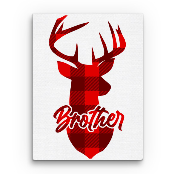 Brother deer Karácsony Vászonkép - Ünnepekre