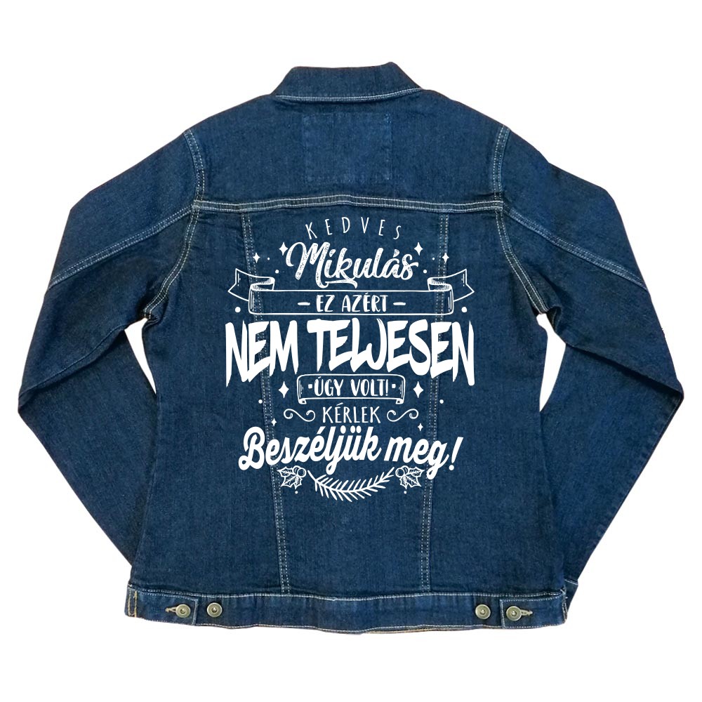 Kedves Mikulás! Női Farmerkabát