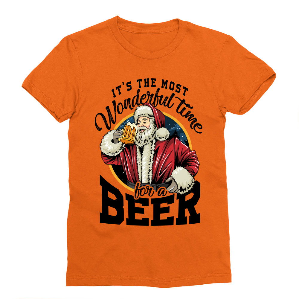 Santa Beer Férfi Testhezálló Póló