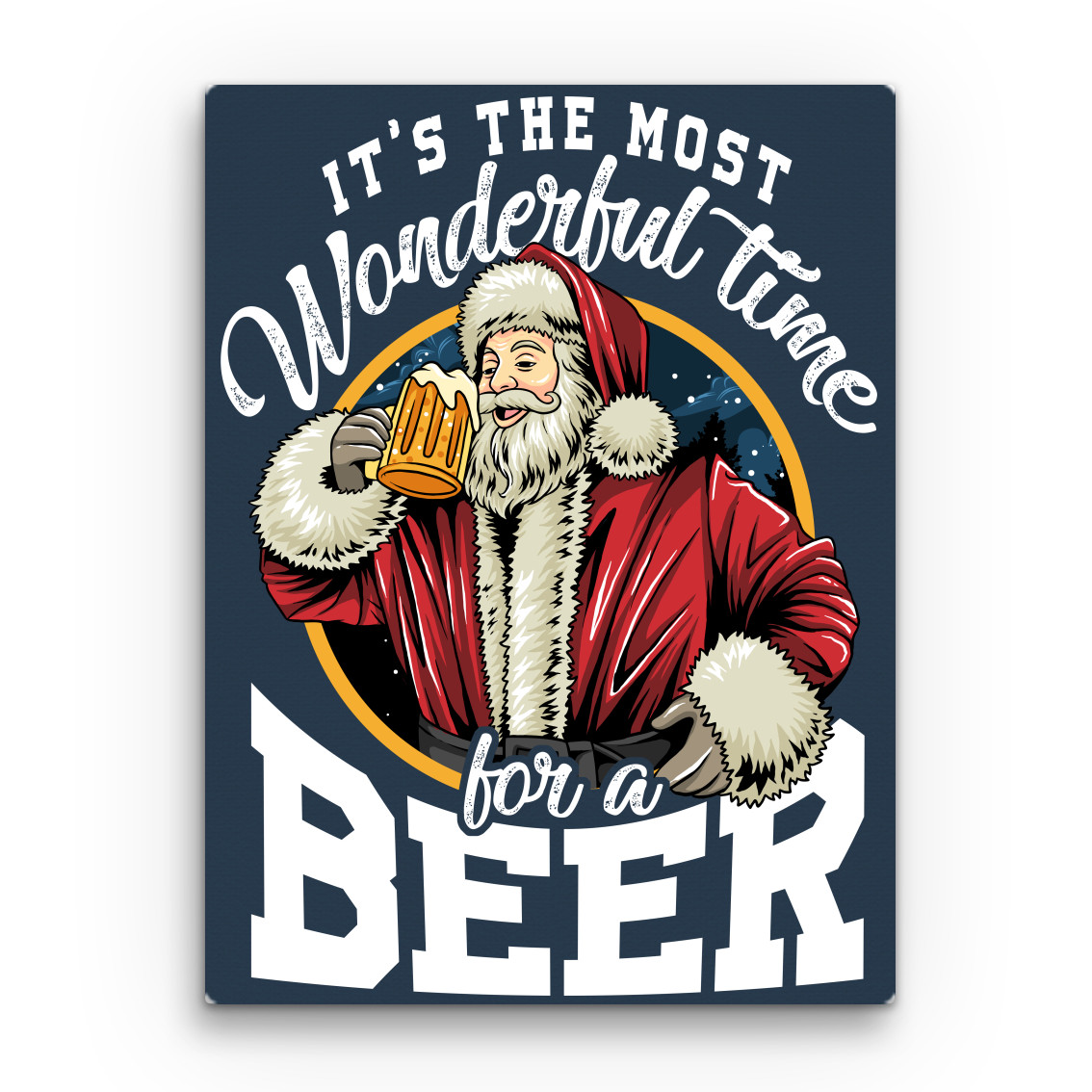 Santa Beer Vászonkép