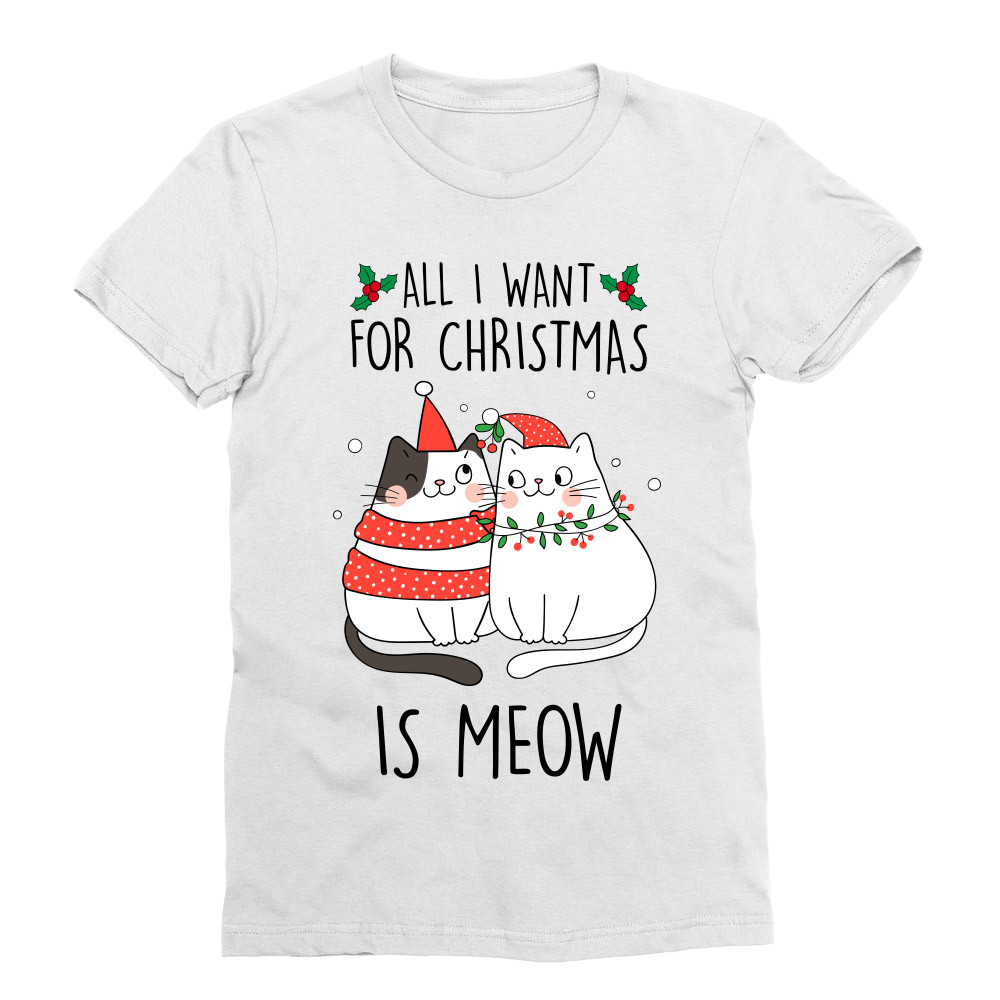 All I want for Christmas is Meow Férfi Testhezálló Póló