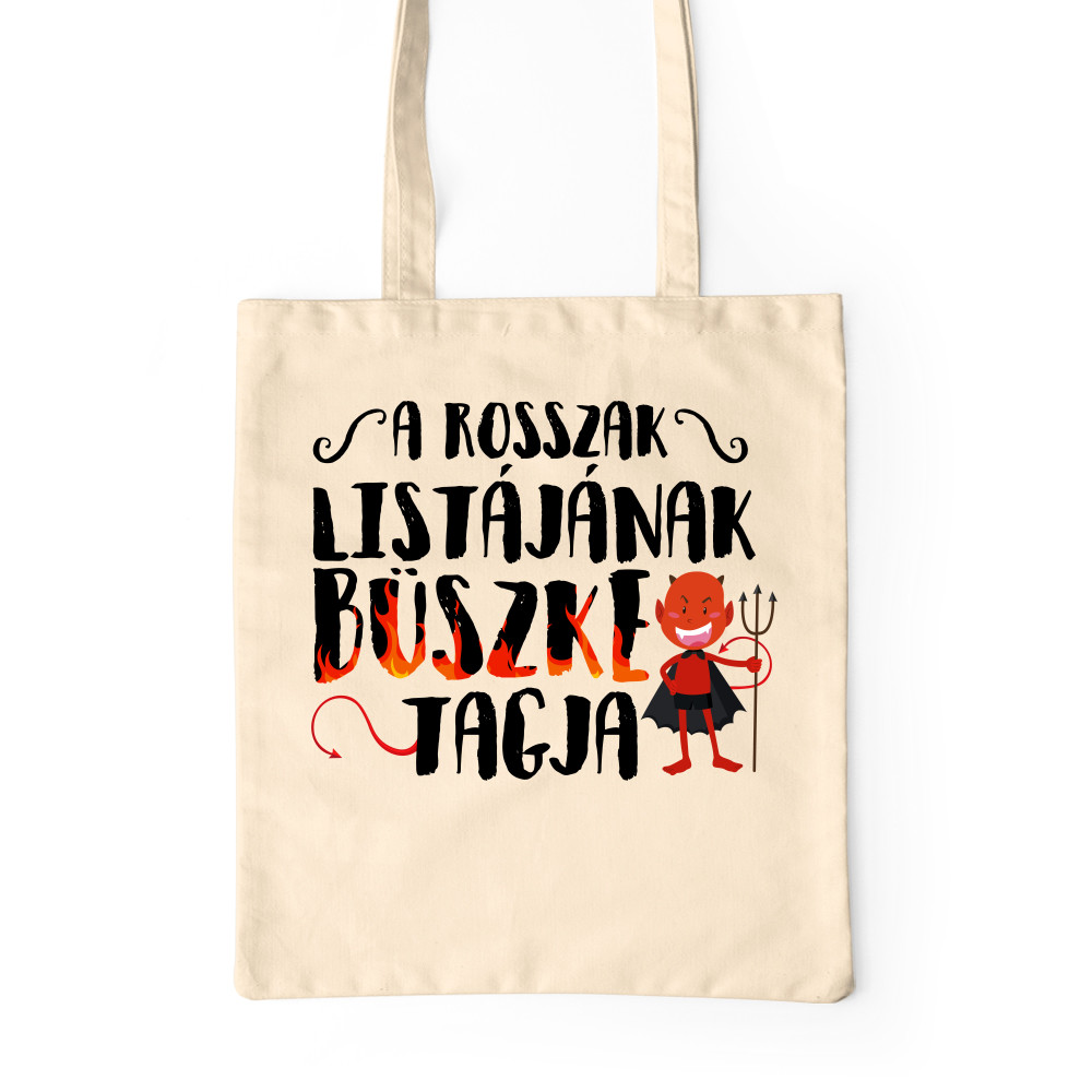 Rosszak listája Prémium Vászontáska