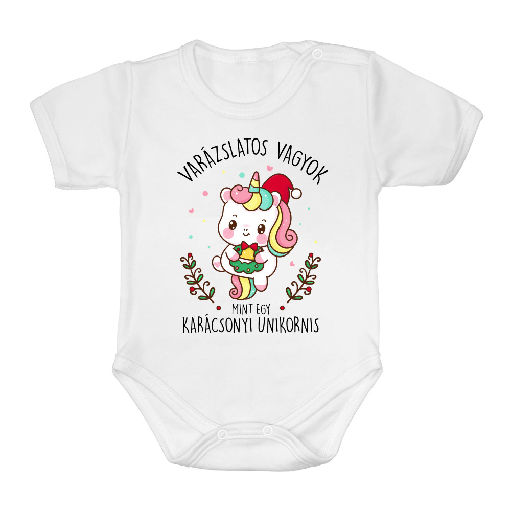 Karácsonyi unikornis Baba Body