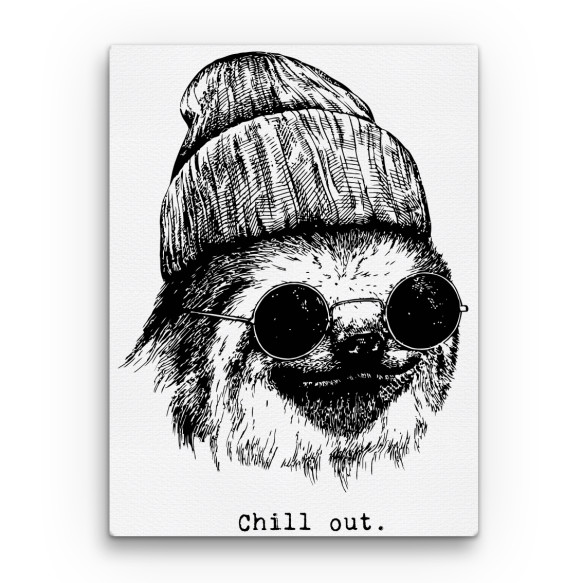 Chill Out - Sloth Lajhár Vászonkép - Lajhár