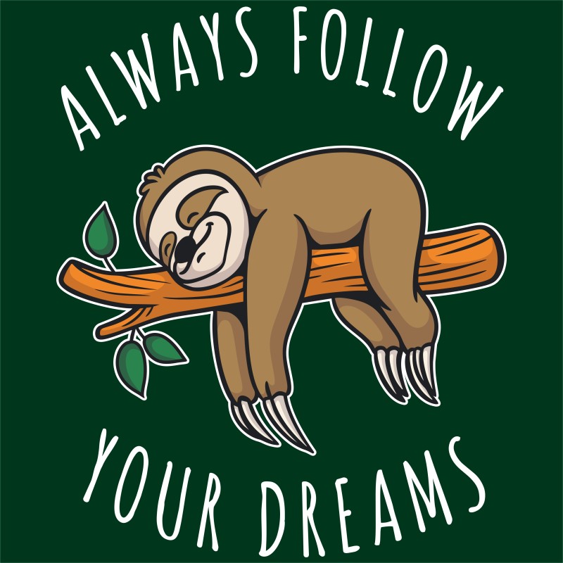 Always follow your dreams - sloth
