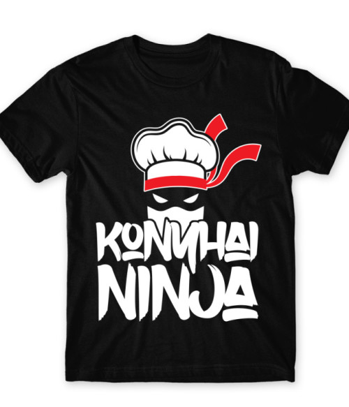 Konyhai Ninja Főzés Férfi Póló - Hobbi-Érdeklődés