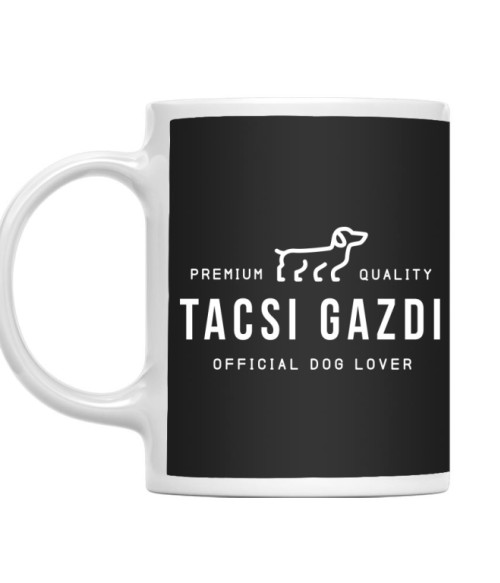 Tacsi Gazdi - Official Dog Lover Tacskó Bögre - Tacskó