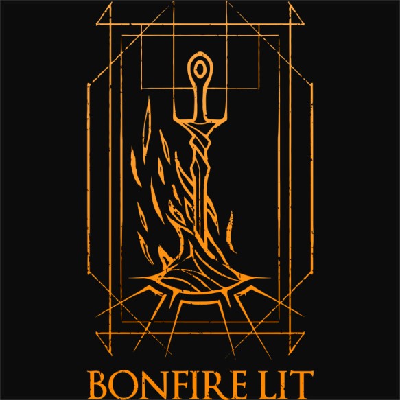 Bonfire lit Soulslike Pólók, Pulóverek, Bögrék - Soulslike