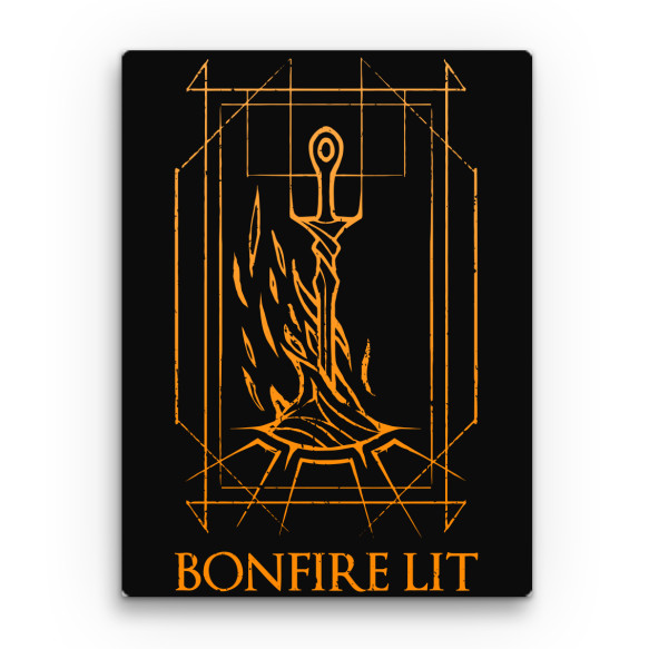 Bonfire lit Gaming Vászonkép - Soulslike