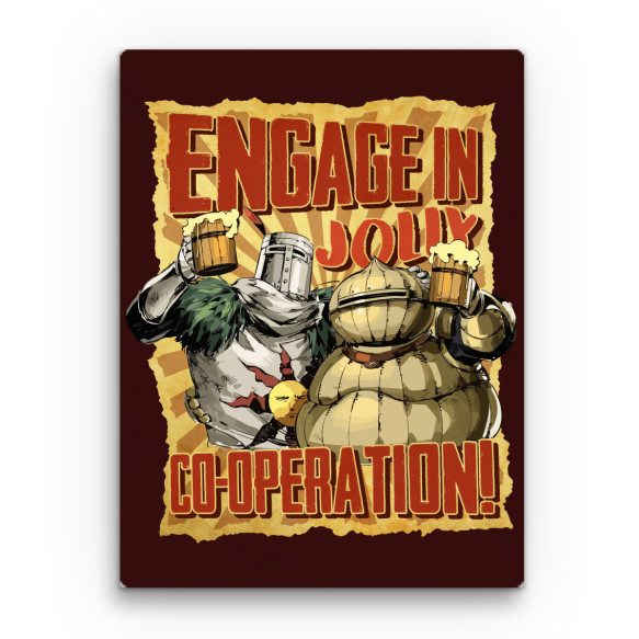 Jolly co-operation poster Gaming Vászonkép - Soulslike