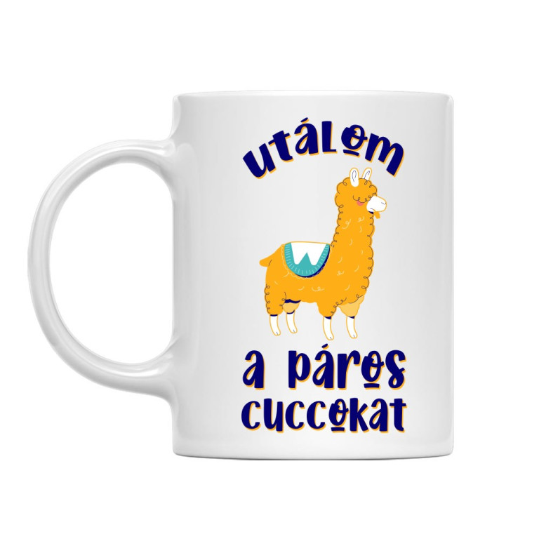 Utálom a páros cuccokat - alpaka - Bögre
