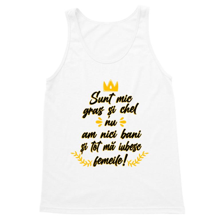 Mic, gras și chel - Tricou pentru bărbați