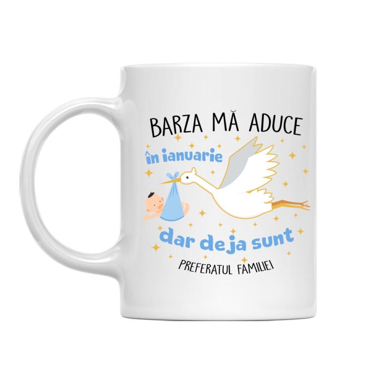 Barză zi de naștere Băiat - Ianuarie