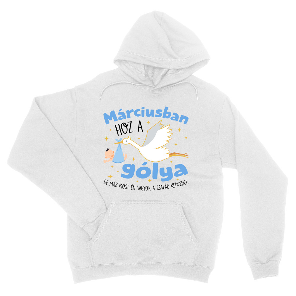 Gólya születésnap Fiú - Március Unisex Pulóver