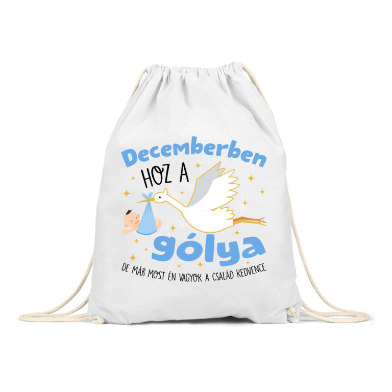 Gólya születésnap Fiú - December - Tornazsák