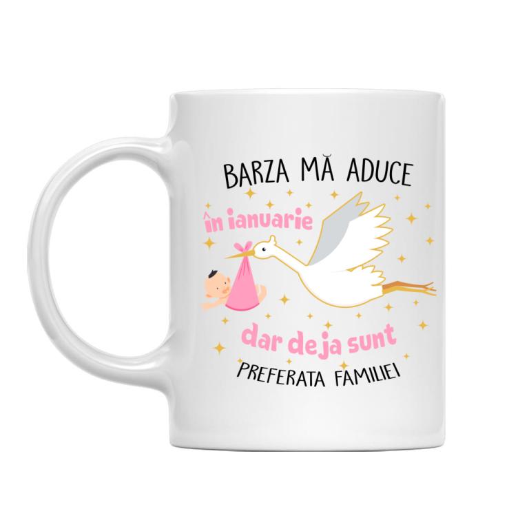 Barză zi de naștere Fată - Ianuarie