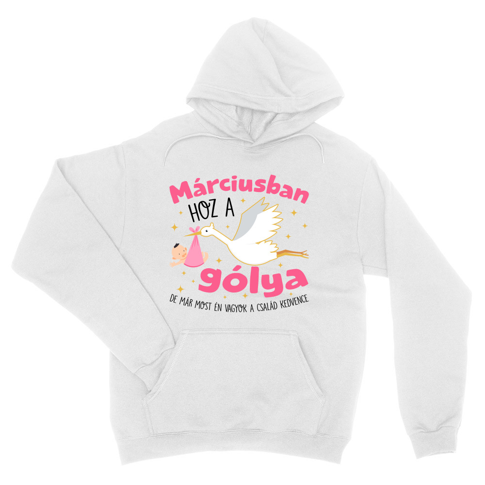 Gólya születésnap Lány - Március Unisex Pulóver