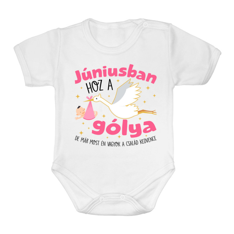 Gólya születésnap Lány - Június - Baba Body