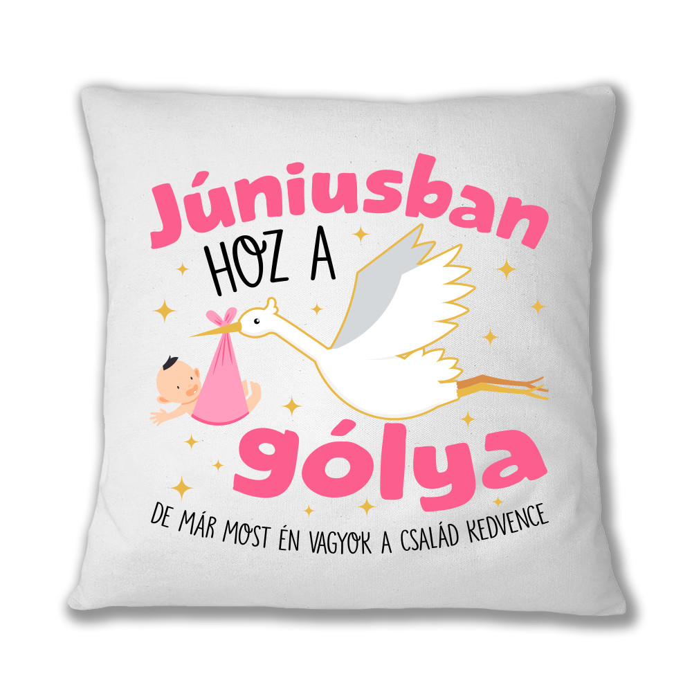 Gólya születésnap Lány - Június Párnahuzat