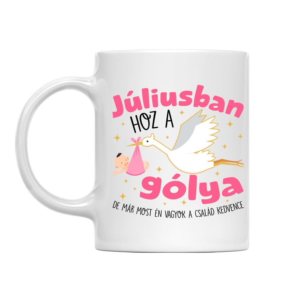 Gólya születésnap Lány - Július Bögre