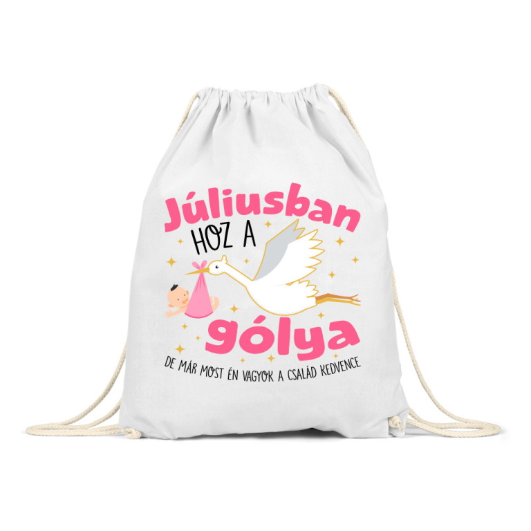 Gólya születésnap Lány - Július - Tornazsák