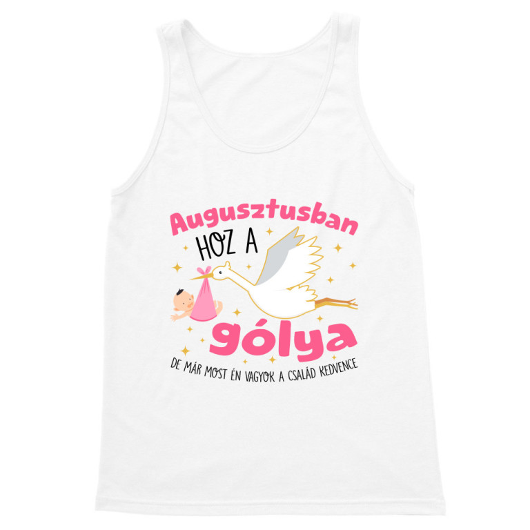 Gólya születésnap Lány - Augusztus - Férfi Trikó