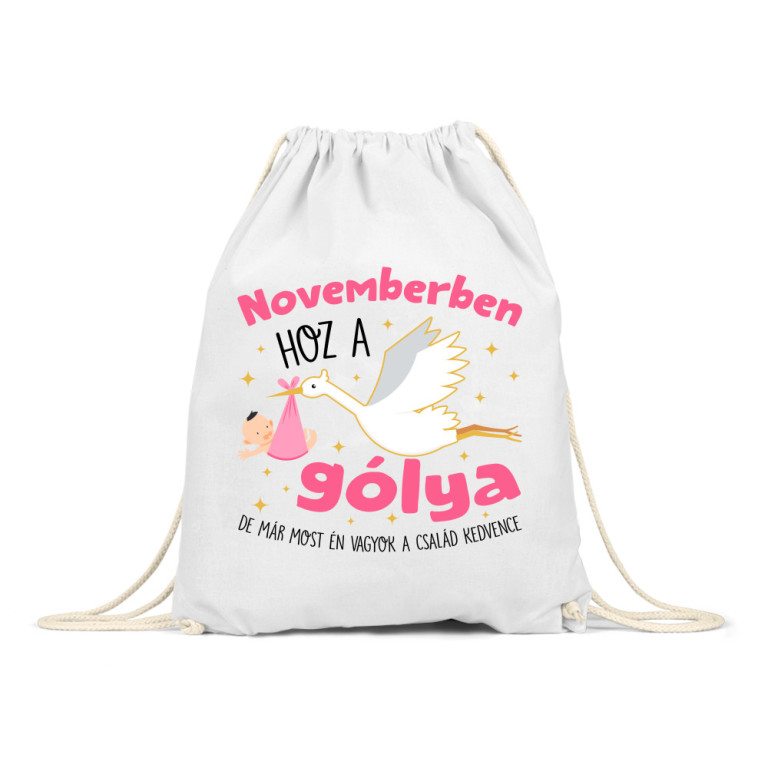 Gólya születésnap Lány - November - Tornazsák