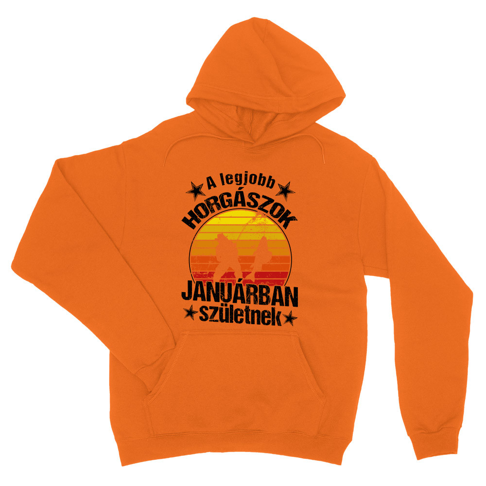 Horgász születésnap - Január Unisex Pulóver