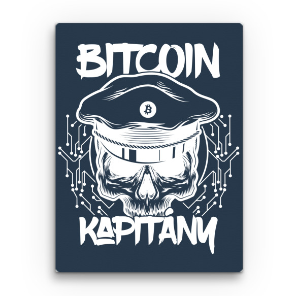 Bitcoin kapitány Kriptovaluta Vászonkép - Kriptovaluta
