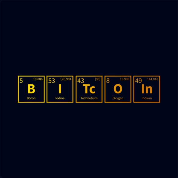 Bitcoin periodic Kriptovaluta Pólók, Pulóverek, Bögrék - Kriptovaluta