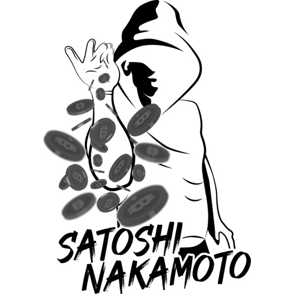 Satoshi Nakamoto Kriptovaluta Pólók, Pulóverek, Bögrék - Kriptovaluta