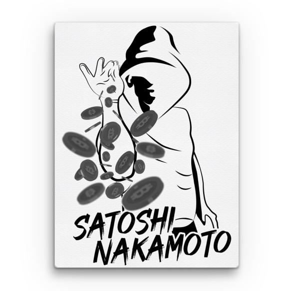 Satoshi Nakamoto Kriptovaluta Vászonkép - Kriptovaluta