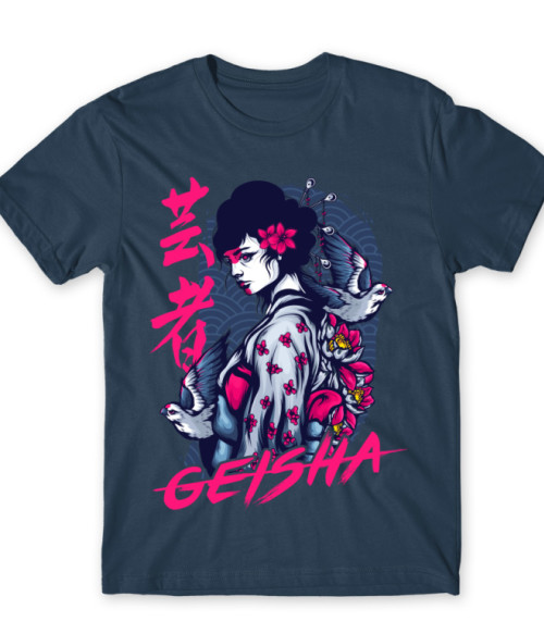 Geisha splash Ázsia Férfi Póló - Stílus